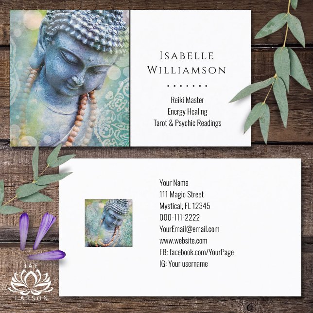 Buddha Zen Reiki Yoga Meditation Helig Andlig Visitkort (Skapare uppladdad)