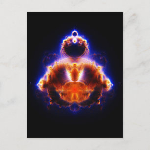 Buddhabrot Karta Mandelbrot Set Gautama Buddha Vykort