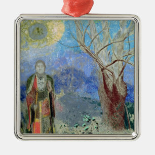 Buddhaen, c.1905 julgransprydnad metall