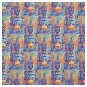 Buddhafärgad Abstrakt Tyg