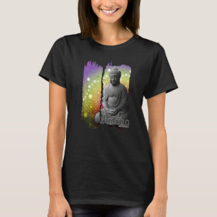 Buddhafigur Buddhism Mode Kvinnor Män Regnbåge T Shirt