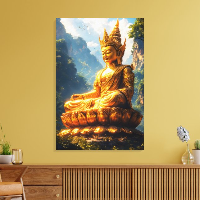 Buddhalord av det gyllene landet canvastryck (Insitu (Vardagsrum))