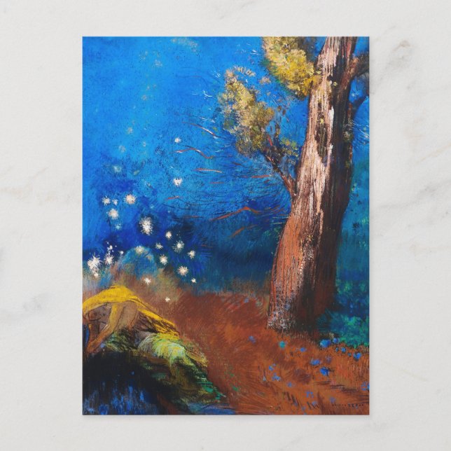 Buddhas död av Odilon Redon Vykort (Framsida)
