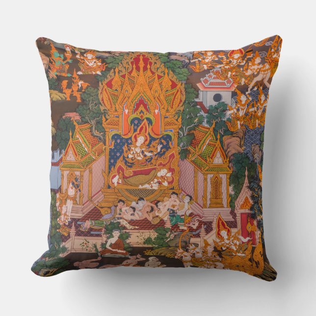 Buddhas födelse kudde (Framsida)