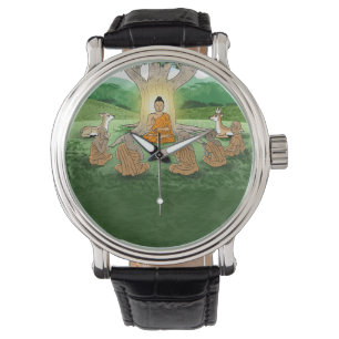Buddhas första sermon-lärarur armbandsur
