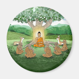 Buddhas första sermon Teaching Magnet