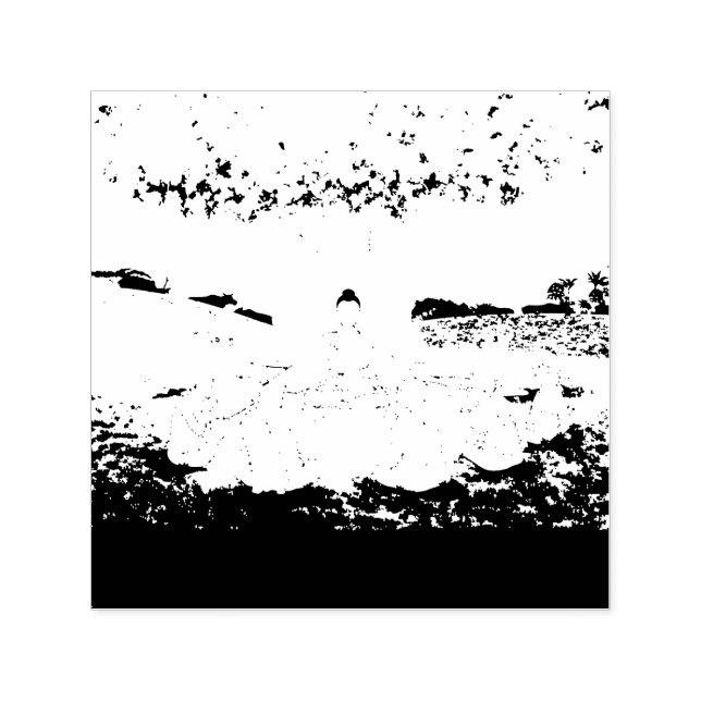 Buddhas första sermon undervisar självbränande Fri Självfärgande Stämpel (Design)