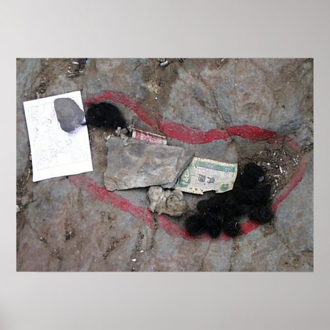 Buddhas fotavtryck Tibet Poster (Framsidan)