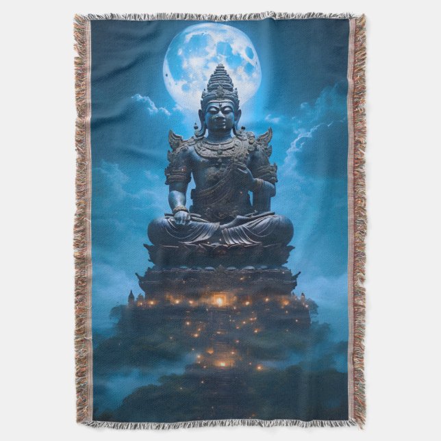 Buddhas fullmåneljus filt (Framsidan Vertikal)