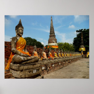 Buddhas i Ayutthaya Poster
