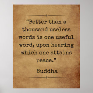 Buddhas inspirationsoffert från Andlig Poster