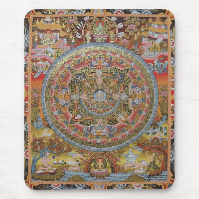 Buddhas liv Mousepad Musmatta (Framsidan)