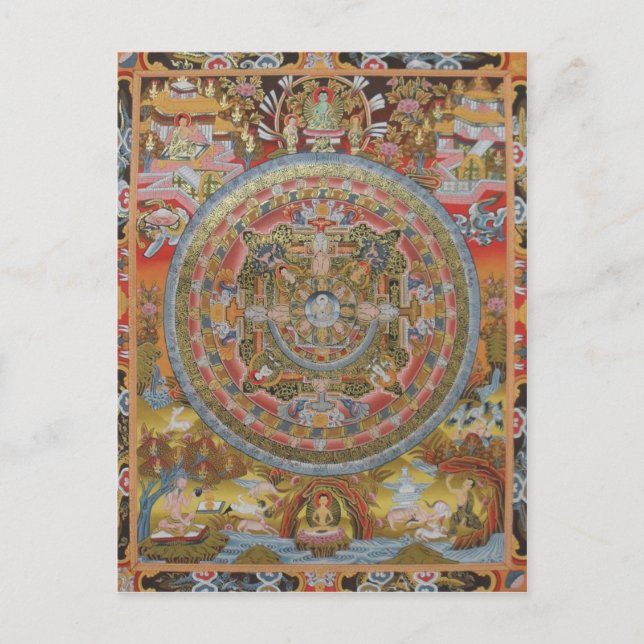 Buddhas livvykort vykort (Framsida)