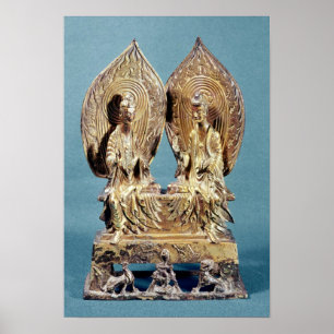 Buddhas Prabhutaratna och Sakyamuni Poster