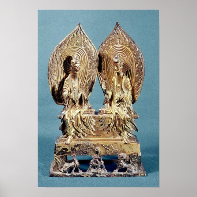 Buddhas Prabhutaratna och Sakyamuni Poster (Framsidan)