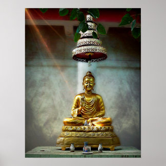 Buddhas shining Light Poster