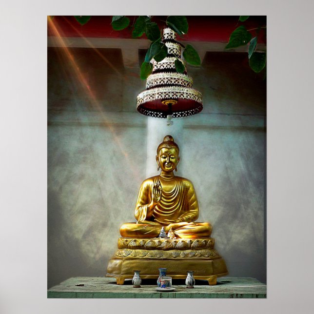 Buddhas shining Light Poster (Framsidan)