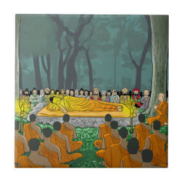 Buddhas sista Nirvana Ceramic Tile Kakelplatta