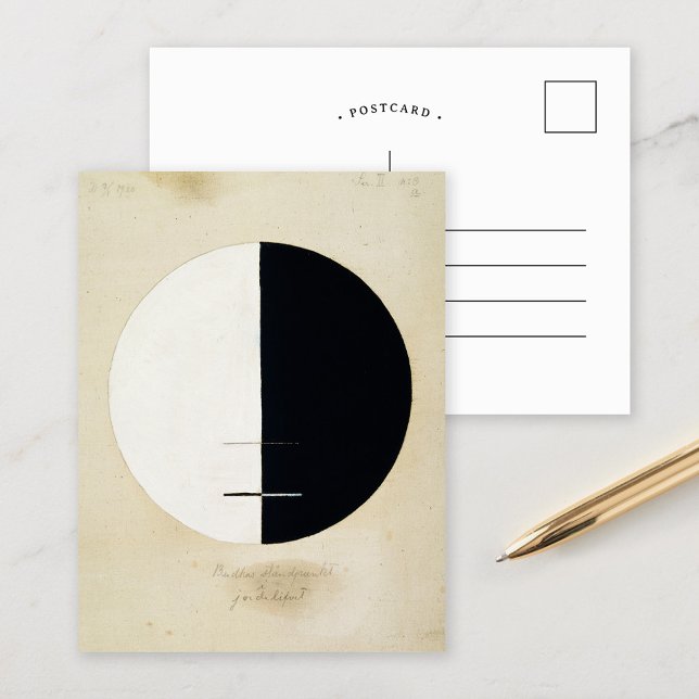 Buddhas Ståndpunkt Jordiskt Liv | Hilma af Klint Vykort (Skapare uppladdad)