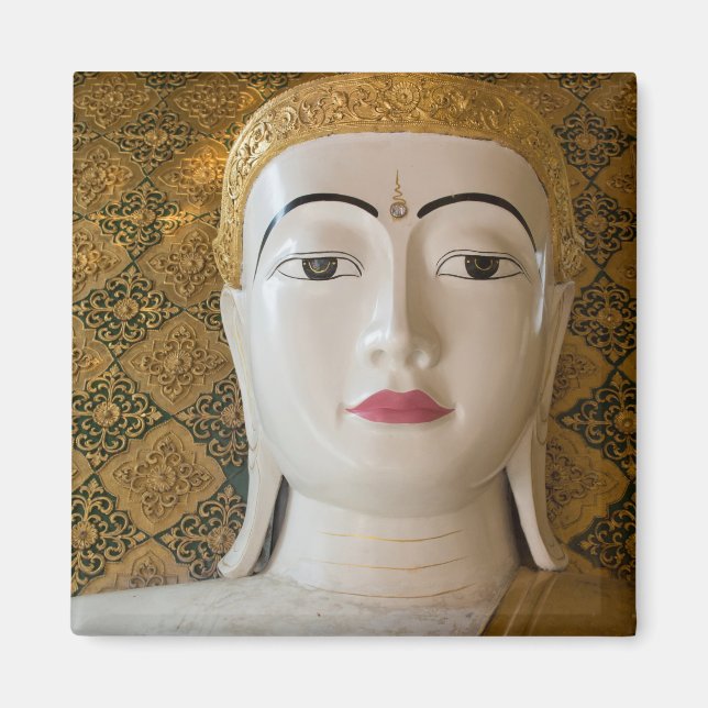 Buddhas statyporträtt magnet (Framsidan)