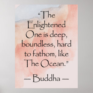 Buddhas verkliga inspirationsoffert poster