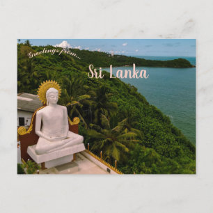 Buddhastaty i Sri Lanka Vykort