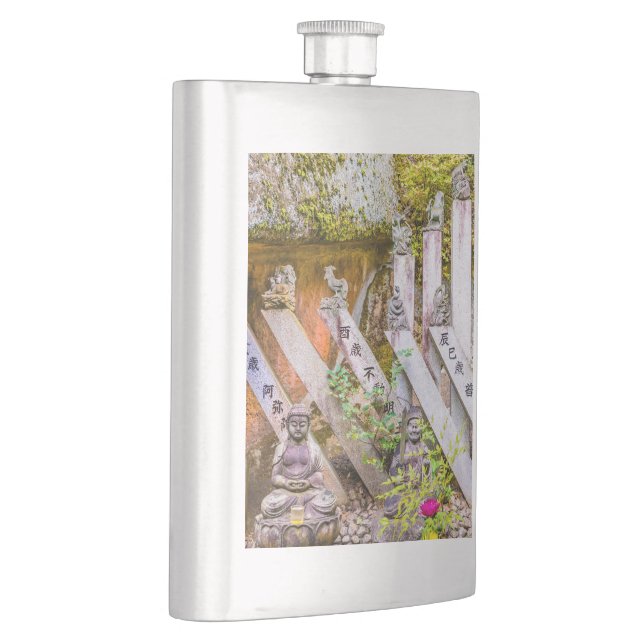 Buddhastatyer i Senko-ji-tempel Fickplunta (Höger)