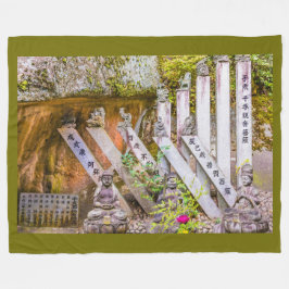 Buddhastatyer i Senko-ji-tempel Fleecefilt