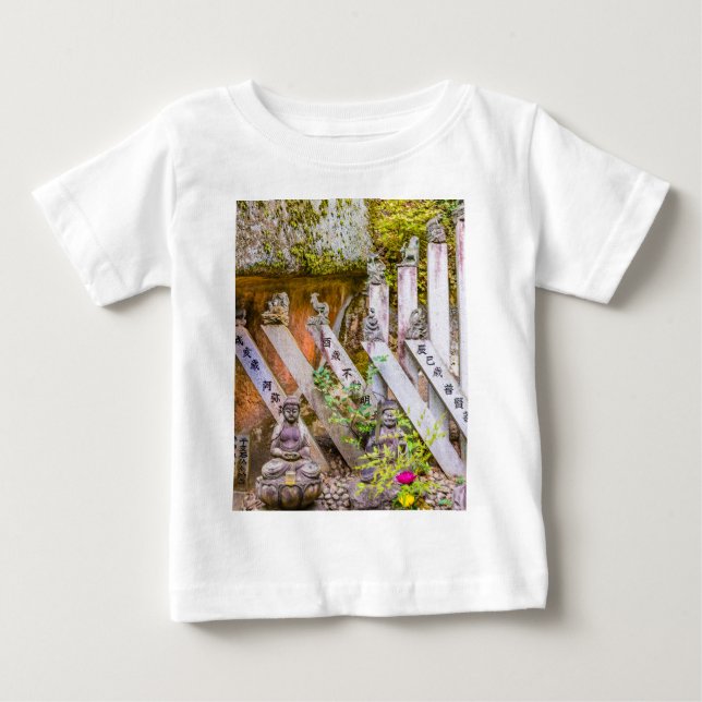 Buddhastatyer i Senko-ji-tempel T Shirt (Framsida)