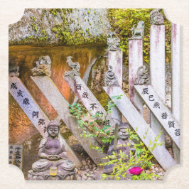 Buddhastatyer i Senko-ji-tempel Underlägg Papper