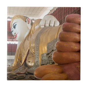 Buddhastatyns fötter kakelplatta