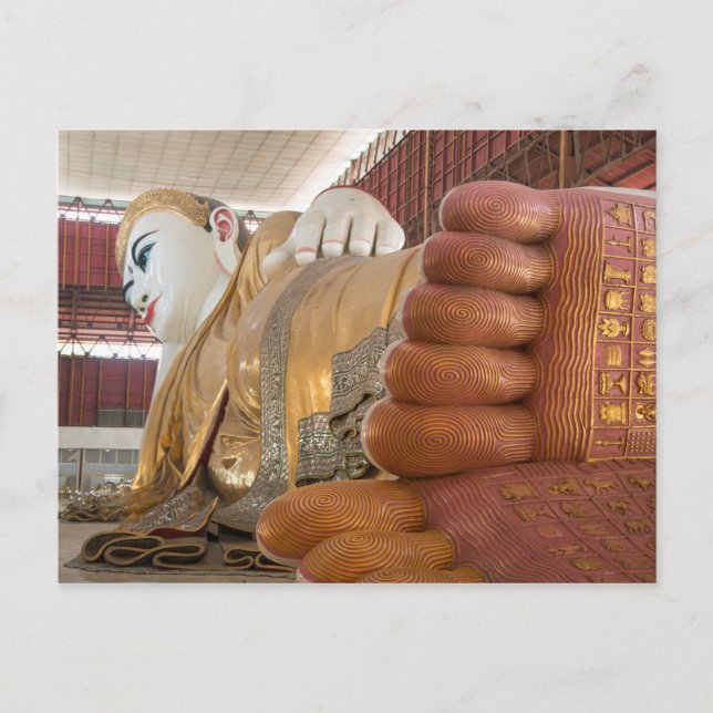Buddhastatyns fötter vykort (Framsida)