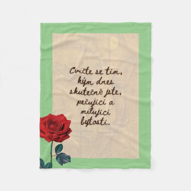 BuddhaToday #2 Útulný Buddha becomes BuddhaToday # Fleecefilt (Framsidan)