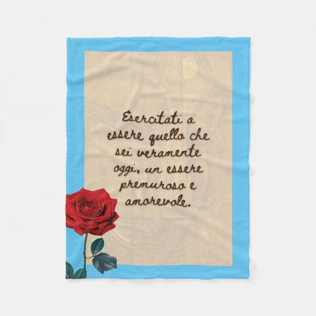 BuddhaToday #3 Välkommen Buddha Fleecefilt (Framsidan)