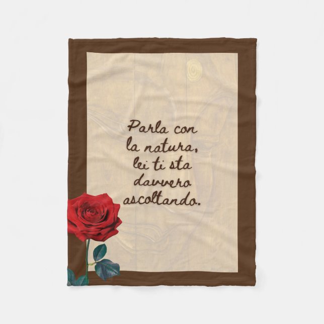 BuddhaToday #4 Välkommen Buddha Fleecefilt (Framsidan)