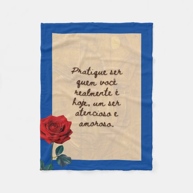 BuddhaToday #6 Mysig Buddha Fleecefilt (Framsidan)