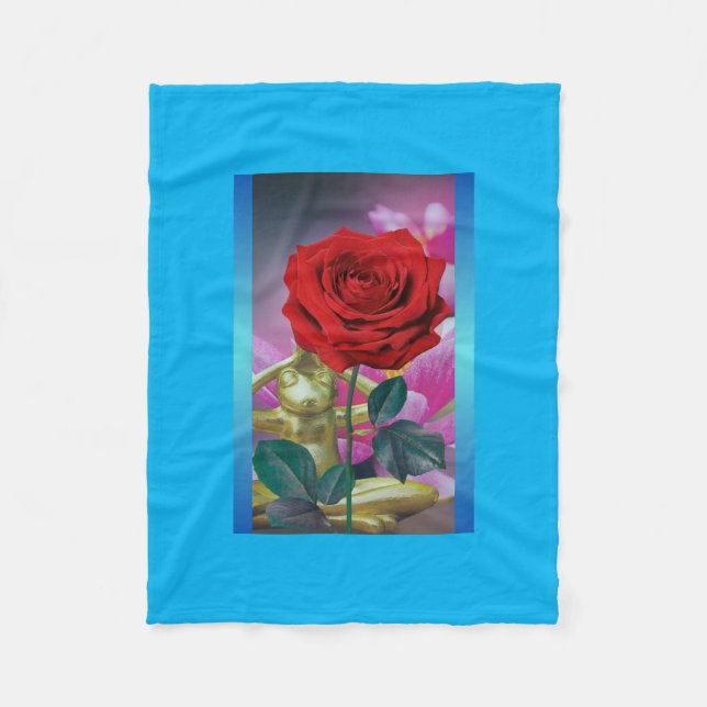 BuddhaToday V13.blu #1 - Mysig Buddha Fleecefilt (Framsidan)