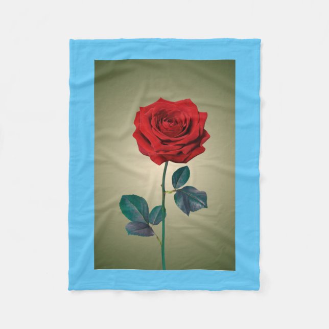 BuddhaToday V1 #12 - MJUK BLÅ mysig BUDDHA-filta Fleecefilt (Framsidan)