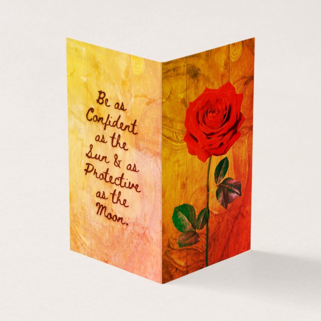 BuddhaToday V1 - #16 Buddha "Message Bok"-kort Visitkort (Utsida)