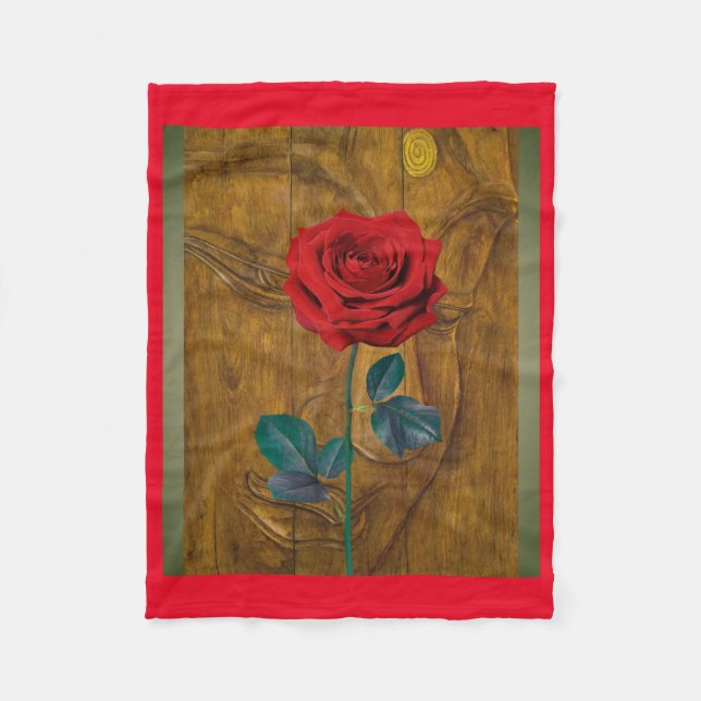 BuddhaToday V1 #4 - RÖD KOAX FILTADE BUDDHA-FILTAD Fleecefilt (Framsidan)