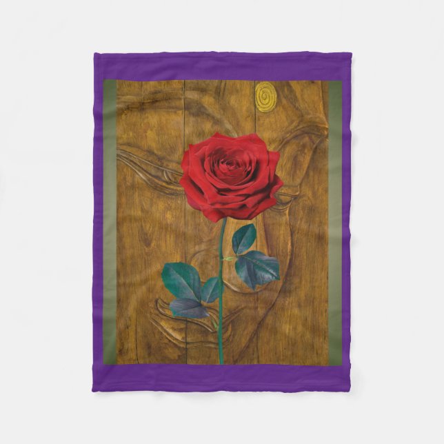 BuddhaToday V1 #6 - LILA LUGN BUDDHA-FILTA Fleecefilt (Framsidan)