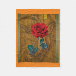 BuddhaToday V1 #7 - ORANGE mysig BUDDHA-filta Fleecefilt