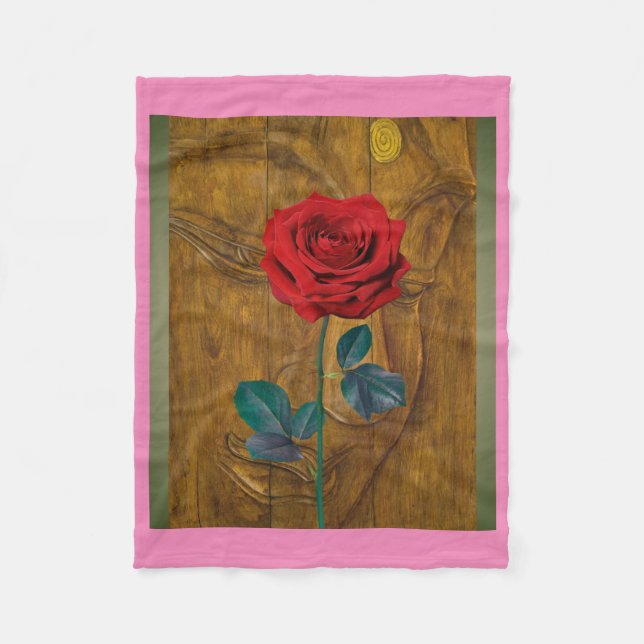 BuddhaToday V1 #9 -SAKURA ROSA KOAX FILTAD BUDDAMY Fleecefilt (Framsidan)