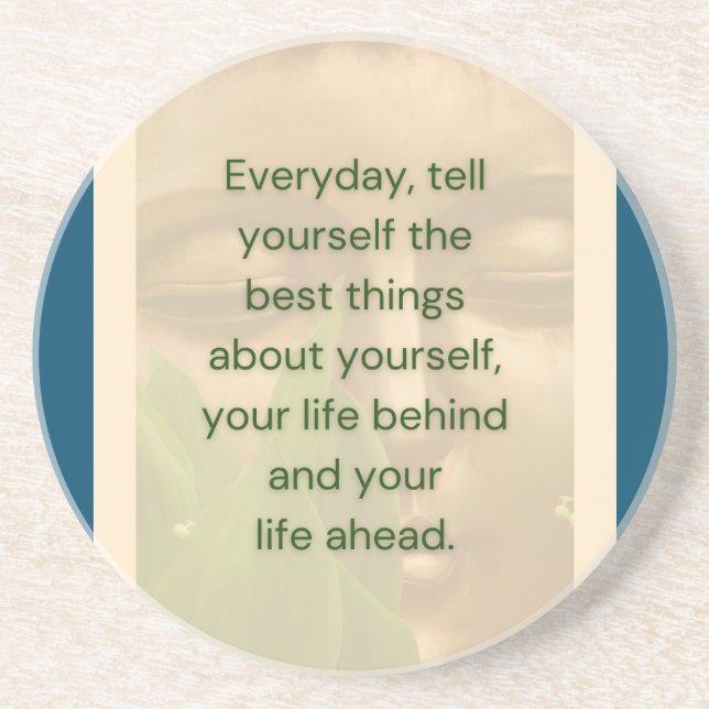 BuddhaToday V2 - #24 "Parkera här" Bricka Underlägg (Framsidan)