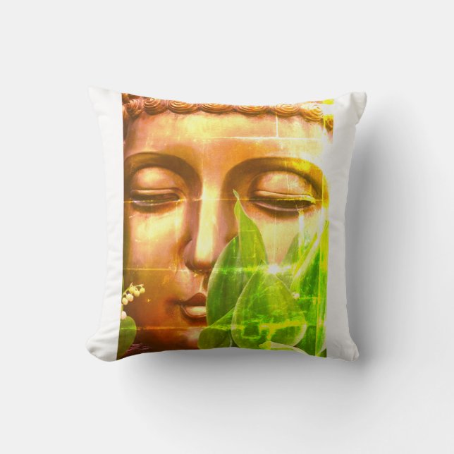 BuddhaToday V2 Fredkudde #6 med Citat Kudde (Framsida)