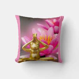 BuddhaToday V3 Blommande Groda #2 Citat Kudde