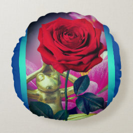 BuddhaToday V3.blu #3 Blommande Groda Kudde