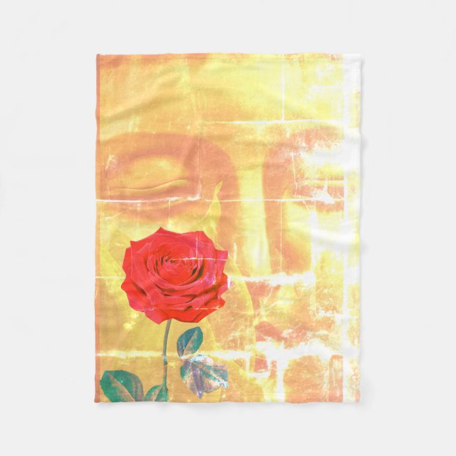 BuddhaTodayV2 #22 Mysig Buddha  Fleecefilt (Framsidan)