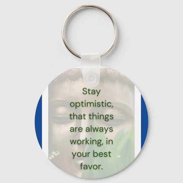 BuddhaTodayV2 #2 Carrie en Nyckelring med Citat  (Framsida)