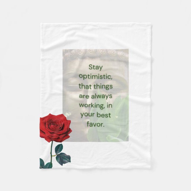 BuddhaTodayV2 #2 Mysig Buddha  Fleecefilt (Framsidan)